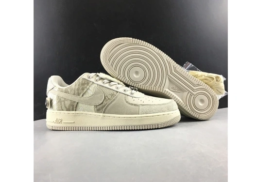 CN2405-902 Scott  FORCE 1 NIKE AIR  White Travis x Grey 0204